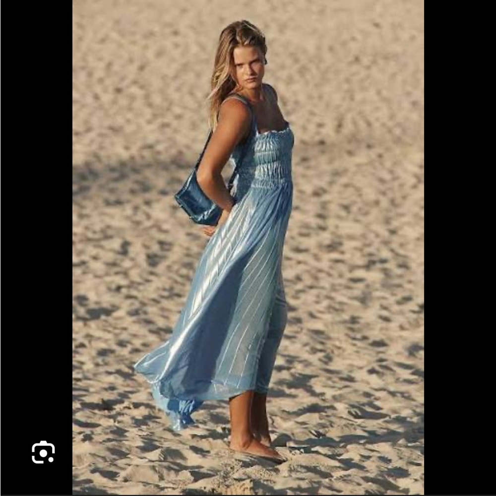 NWT Georgia Hardinge “Metal Dress” – Size 6 – Light Blue